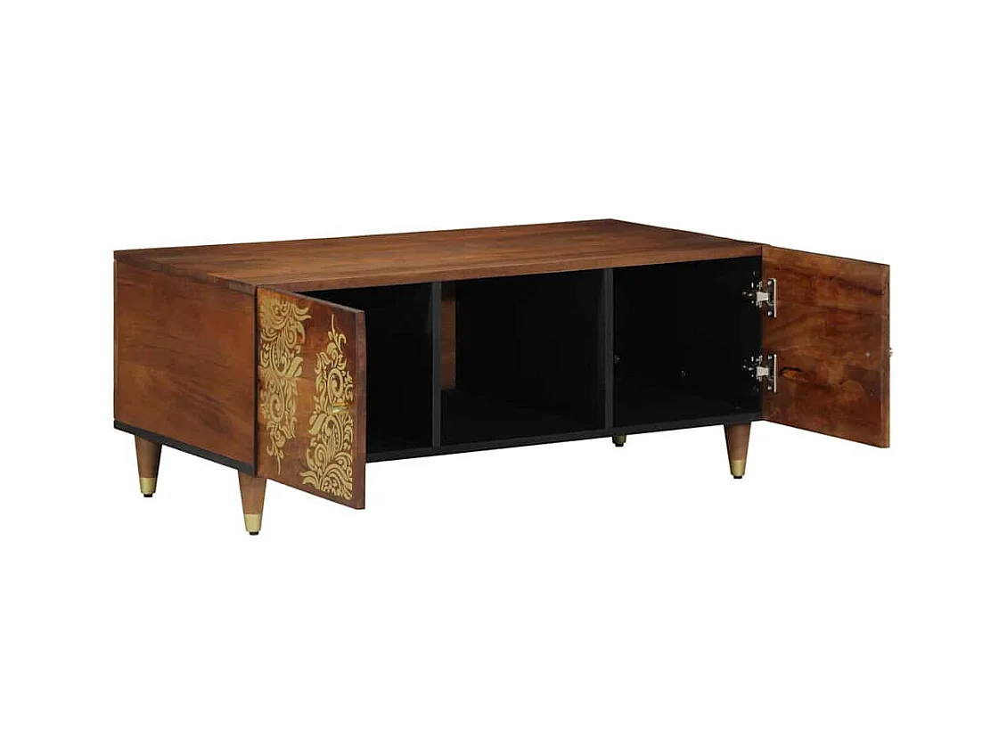 Table basse salon-Table d'appoint 100x54x40 cm en bois solide de mangue SHL58460