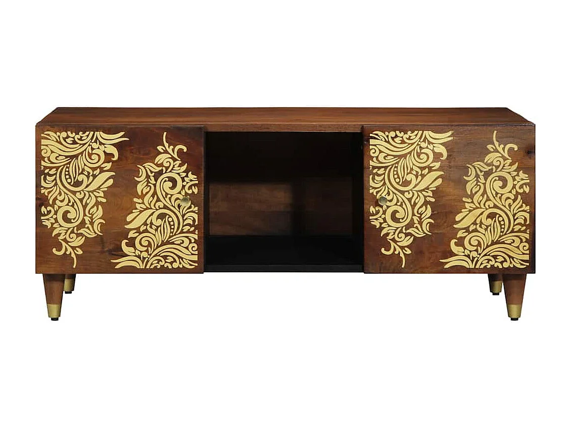 Mesas de centro apilables | Mesitas auxiliares 5 pzas madera ingeniería roble humo SHL3874