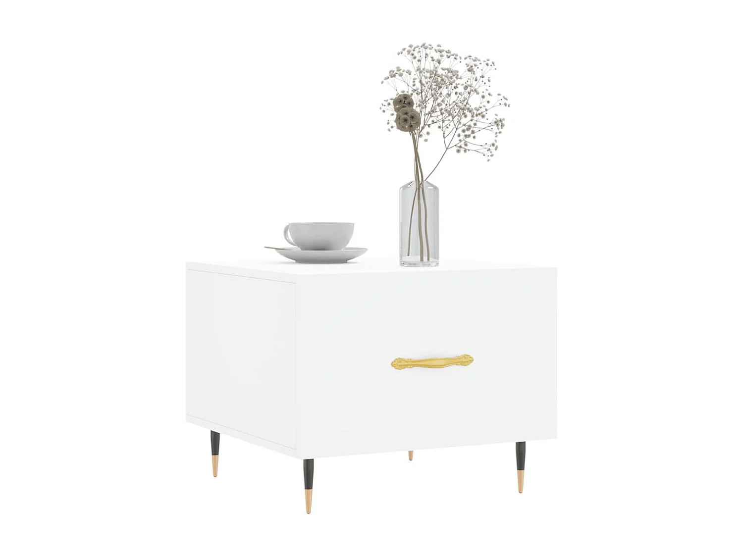 Mesa de centro | Mesa auxiliar madera de ingeniería roble ahumado 80x50x50 cm SHL3724