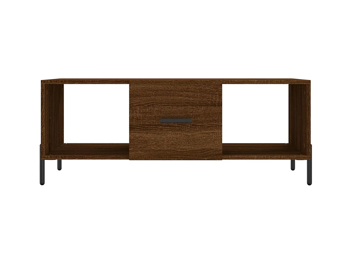 Mesa de centro | Mesa auxiliar madera de ingeniería roble ahumado 102x55x35 cm SHL1094