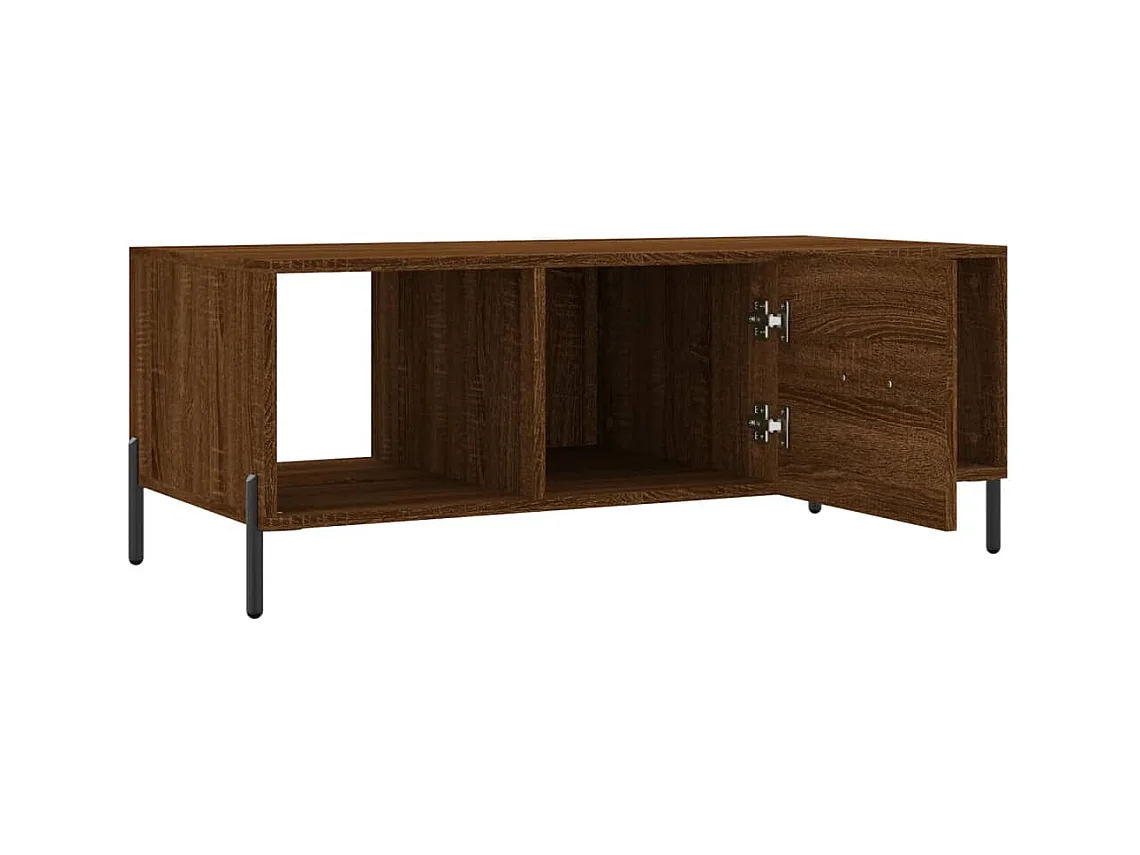 Mesa de centro | Mesa auxiliar madera de ingeniería roble ahumado 102x55x35 cm SHL1094