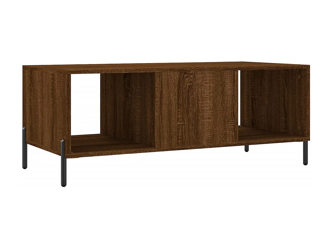 Couchtisch-Wohnzimmertisch-Beistelltische Braun Eichen-Optik 102x50x40 cm Holzwerkstoff SHL4803