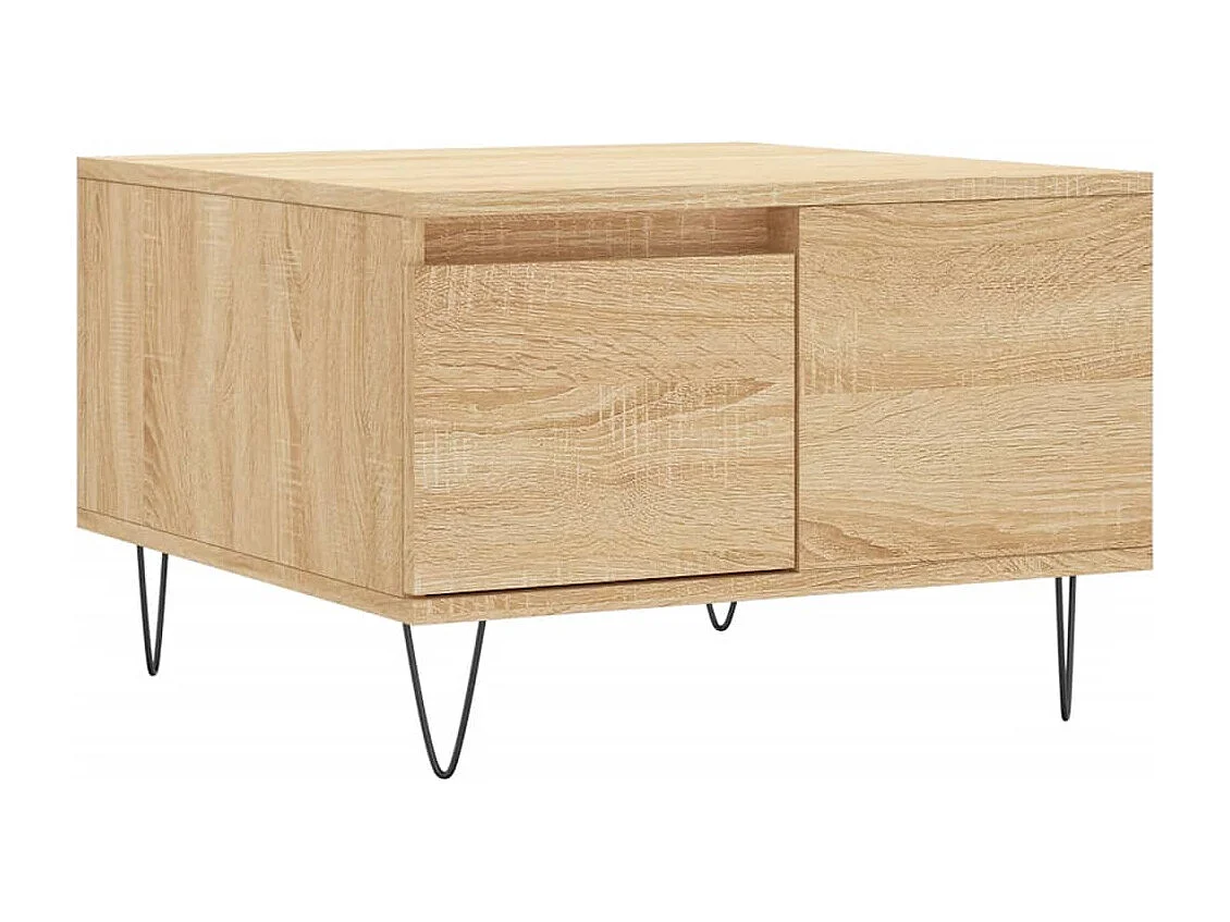 Couchtisch-Wohnzimmertisch-Beistelltische Sonoma-Eiche 55x55x36,5 cm Holzwerkstoff SHL19701