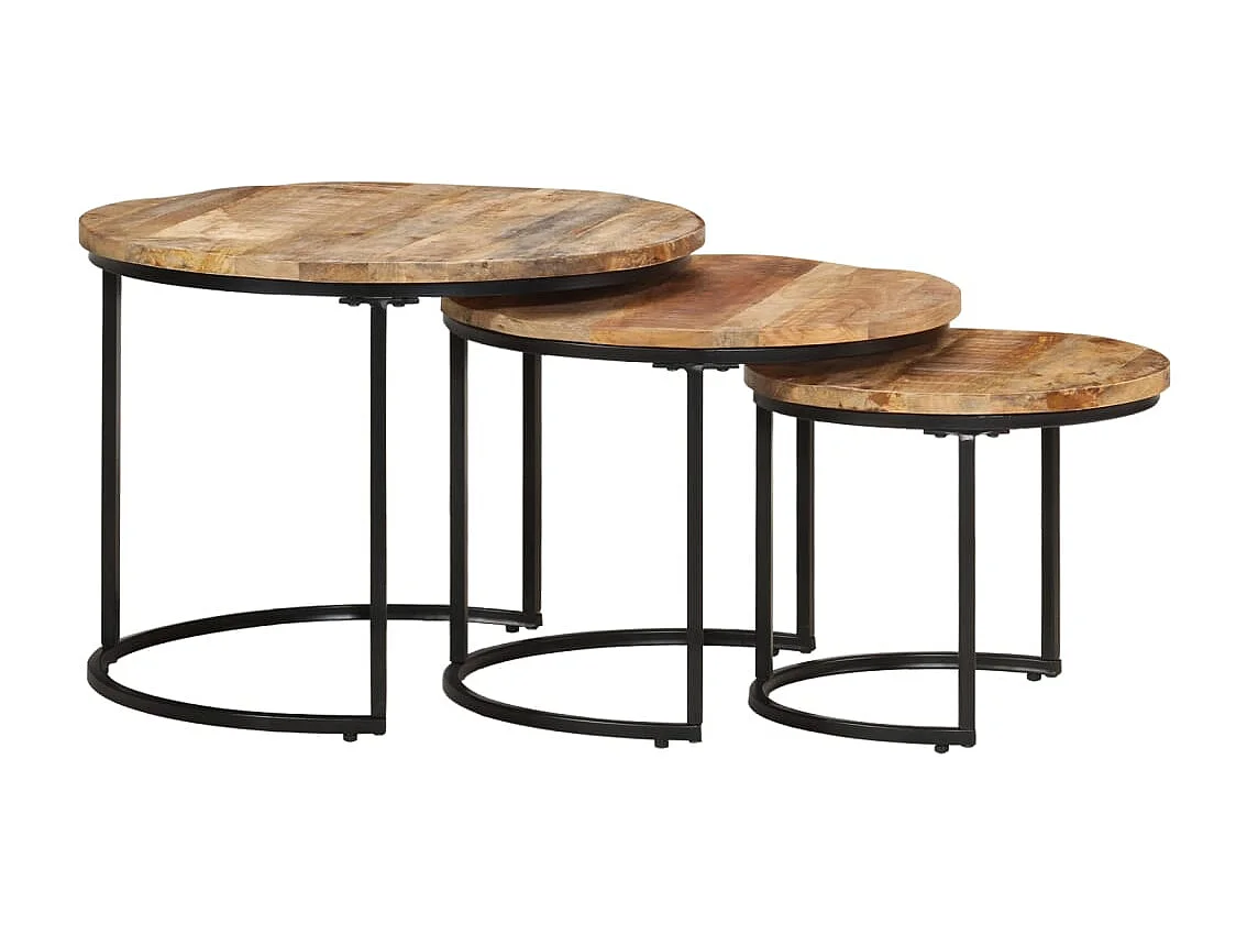 Mesa de centro | Mesa auxiliar 70x50x38 cm madera maciza de mango SHL3748