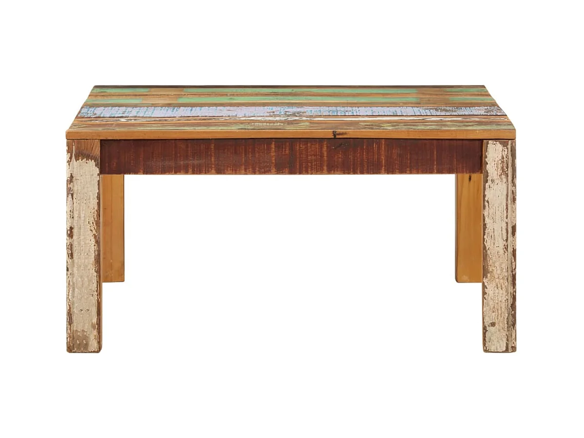 Mesa de centro | Mesa de apoio | Mesa de café 80x80x40 cm madeira recuperada maciça