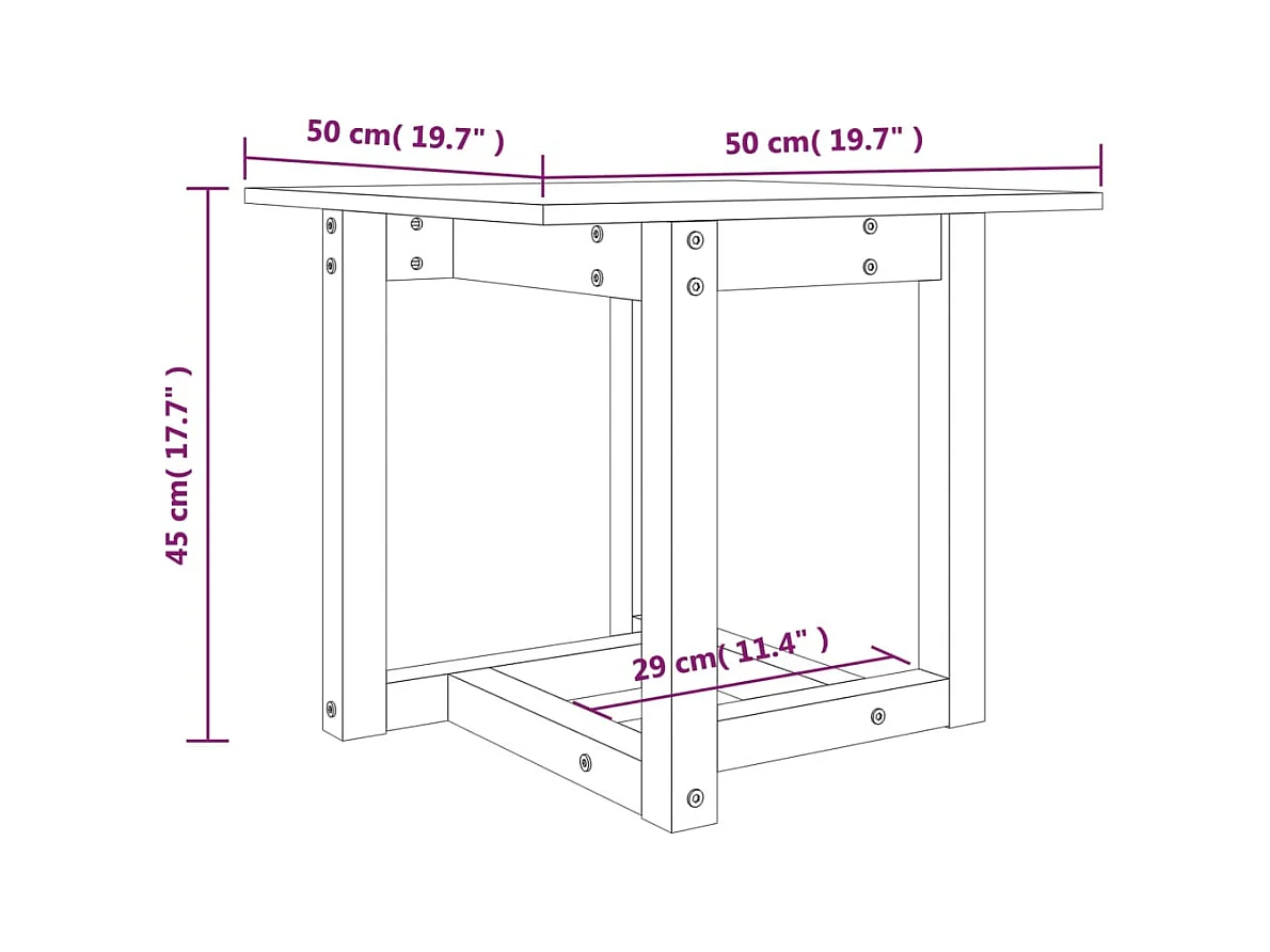 Mesa de centro | Mesa auxiliar madera de ingeniería blanco 102x50x35 cm SHL306661