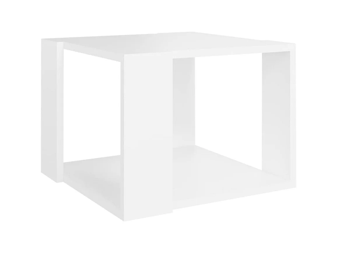 Table basse salon-Table d'appoint Blanc 40x40x30 cm Bois d'ingénierie SHL71420