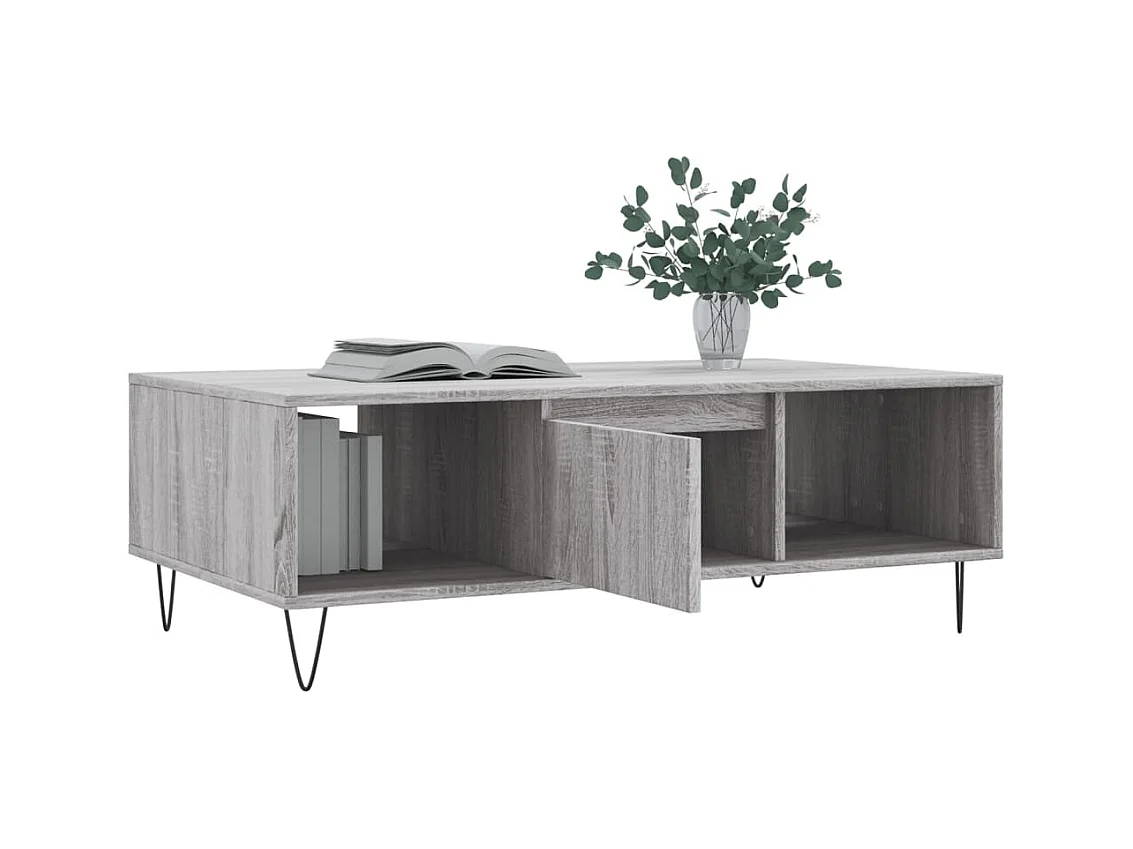 Mesa de centro | Mesa auxiliar madera de ingeniería marrón roble 45x45x47,5 cm SHL3281