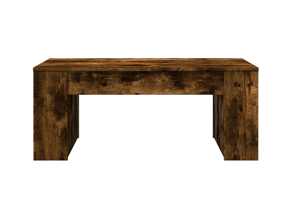 Mesa de centro | Mesa auxiliar y LED madera ingeniería gris Sonoma 73x53x45 cm SHL4892