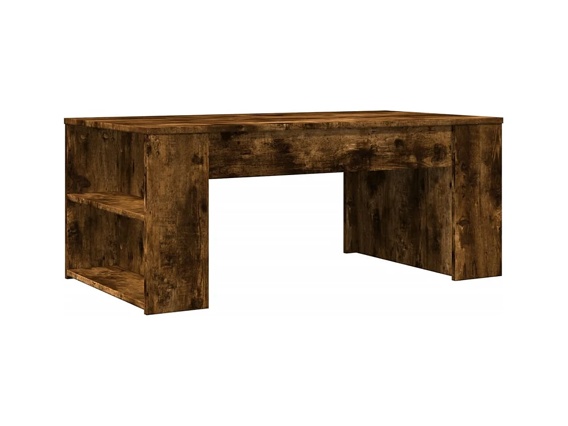 Mesa de centro | Mesa auxiliar y LED madera ingeniería gris Sonoma 73x53x45 cm SHL4892