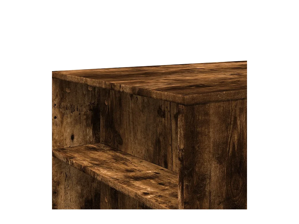 Mesa de centro | Mesa auxiliar y LED madera ingeniería gris Sonoma 73x53x45 cm SHL4892