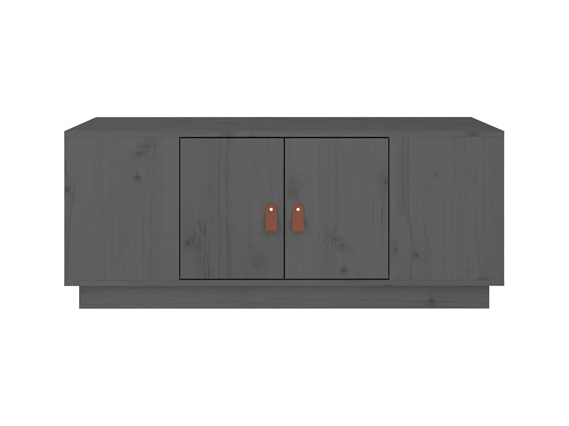 Mesa de centro | Mesa auxiliar madera contrachapada negro 90x50x36,5 cm SHL3500