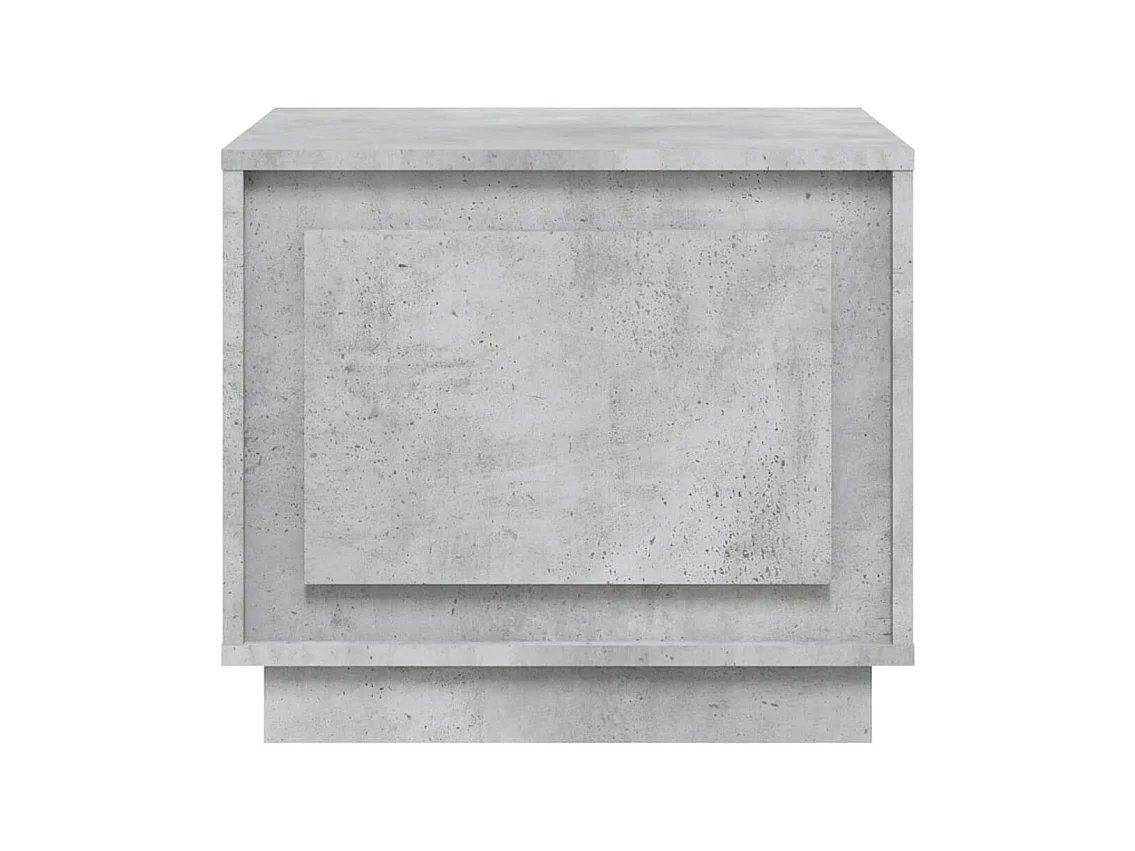 Table basse salon-Table d'appoint gris béton 51x50x44 cm bois d'ingénierie SHL64947