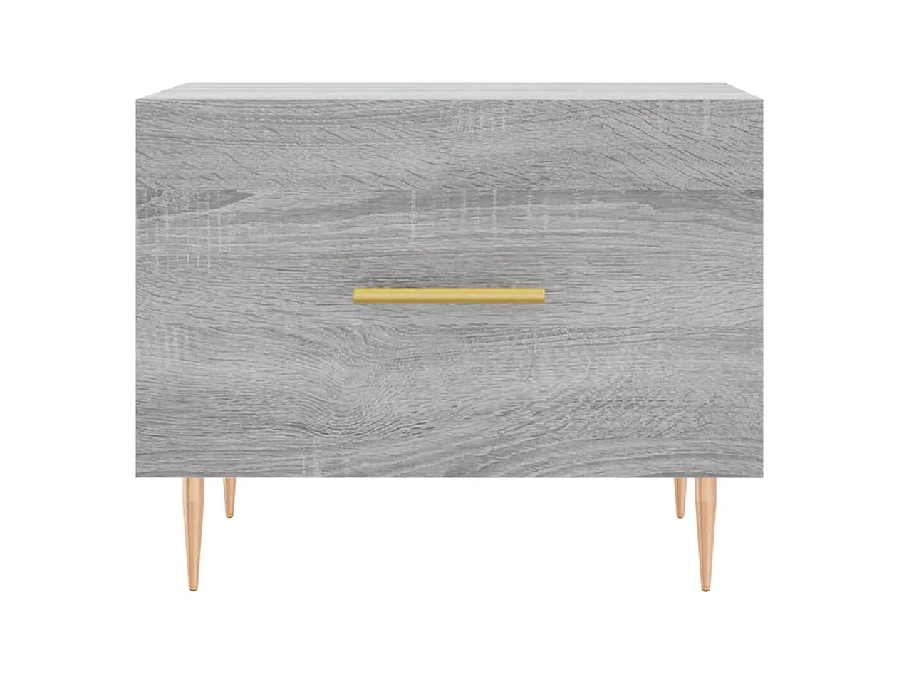 Lot de 2 Tables basses-Tables d'appoint sonoma gris 50x50x40 cm bois d'ingénierie SHL98977