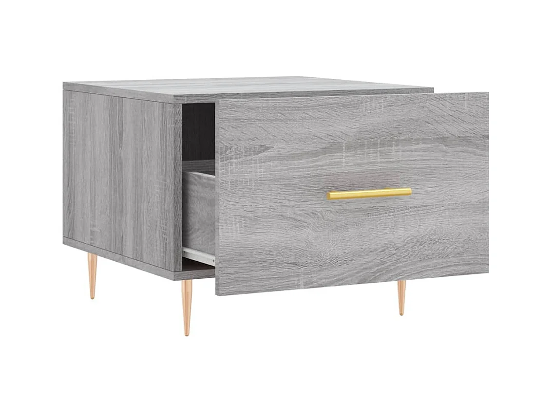 Lot de 2 Tables basses-Tables d'appoint sonoma gris 50x50x40 cm bois d'ingénierie SHL98977