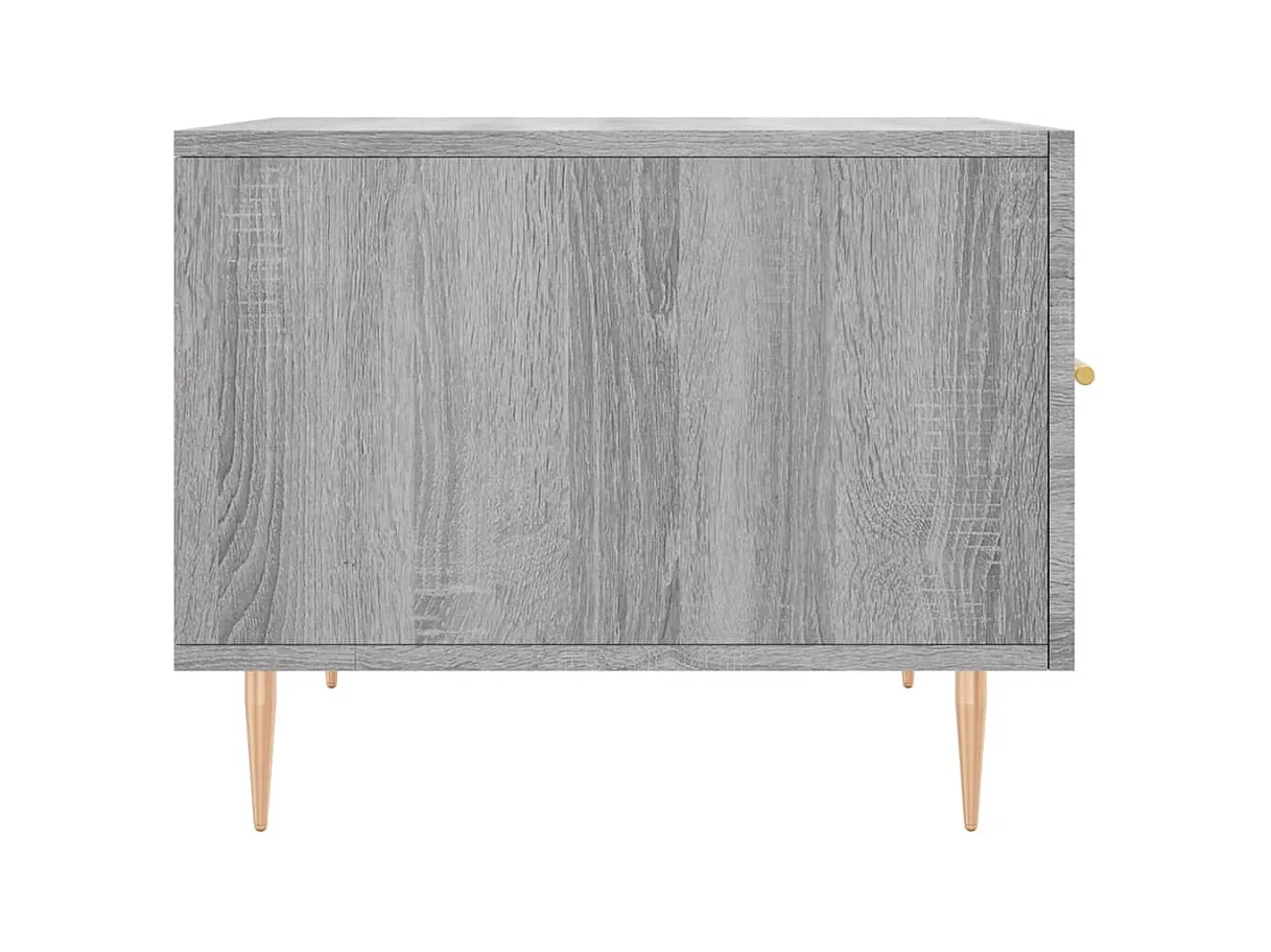 Lot de 2 Tables basses-Tables d'appoint sonoma gris 50x50x40 cm bois d'ingénierie SHL98977