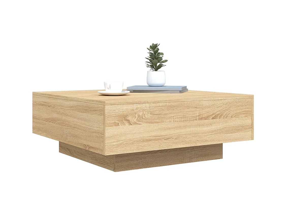 Mesa de centro-Mesa auxiliar de madera de mango rugosa 65x32 cm SHL1125