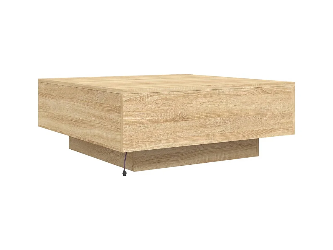 Mesa de centro-Mesa auxiliar de madera de mango rugosa 65x32 cm SHL1125