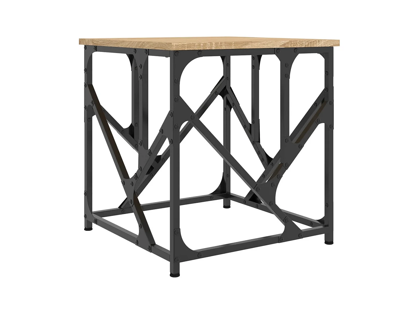 Table basse salon-Table d'appoint chêne sonoma 45x45x47,5 cm bois d'ingénierie SHL21383