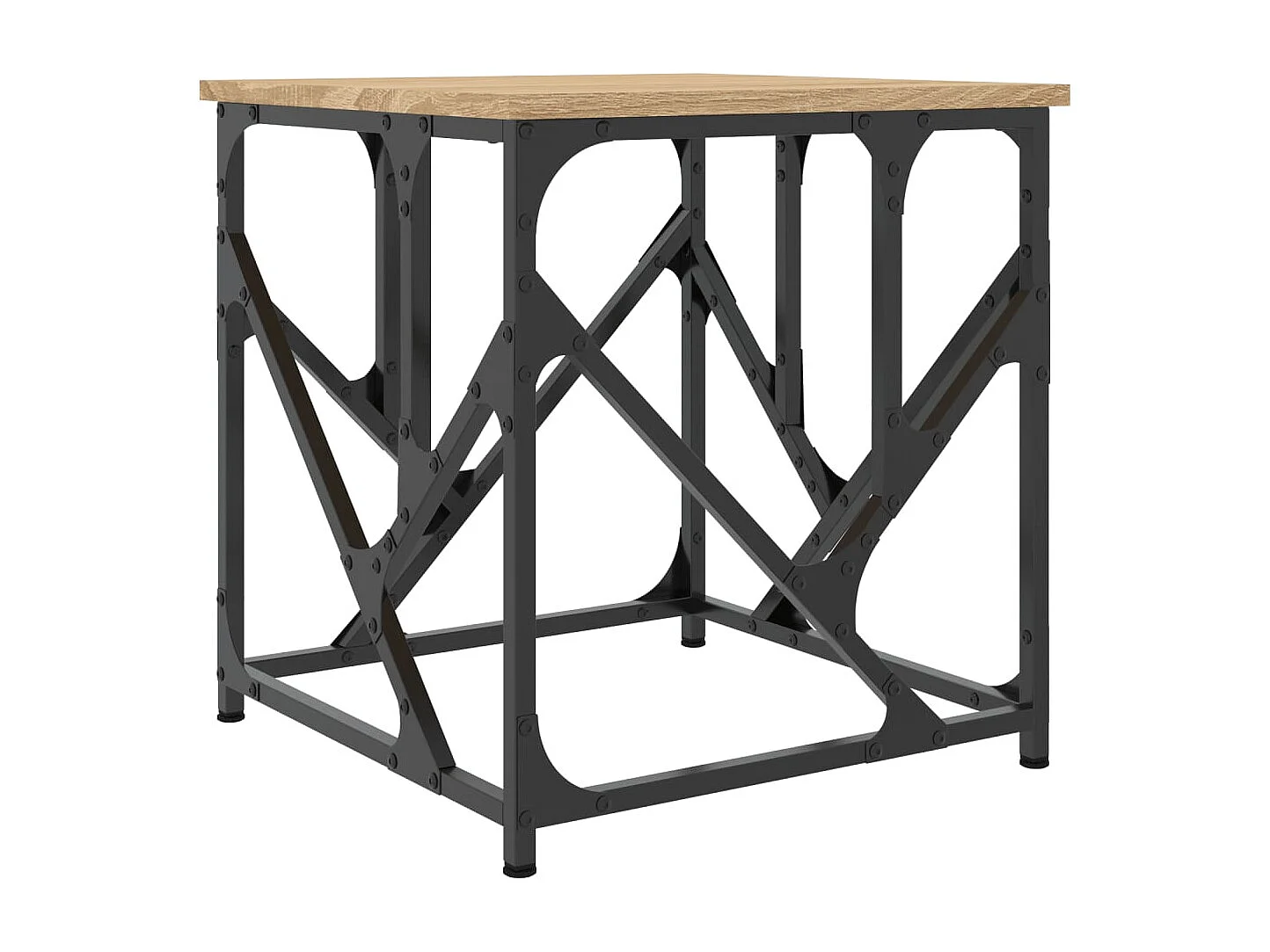 Table basse salon-Table d'appoint chêne sonoma 45x45x47,5 cm bois d'ingénierie SHL21383