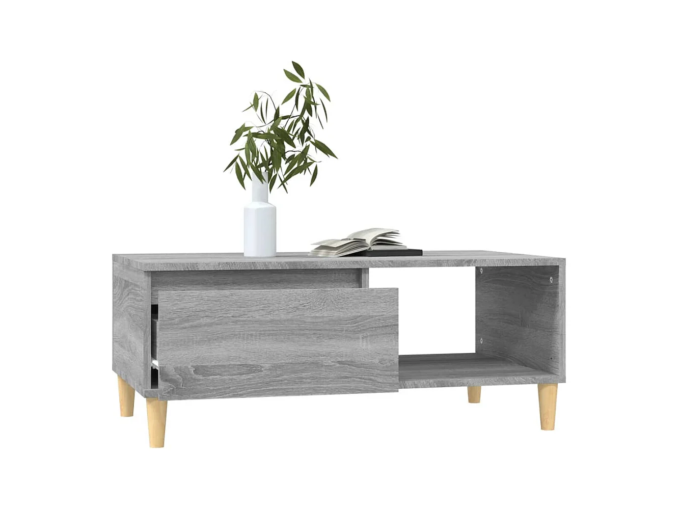 Mesa de centro | Mesa auxiliar madera contrachapada roble Sonoma 102x50x40 cm SHL4697