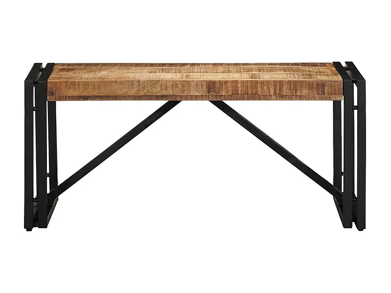 Couchtisch-Wohnzimmertisch-Beistelltische 80x40x35 cm Raues Massivholz Mango SHL54809