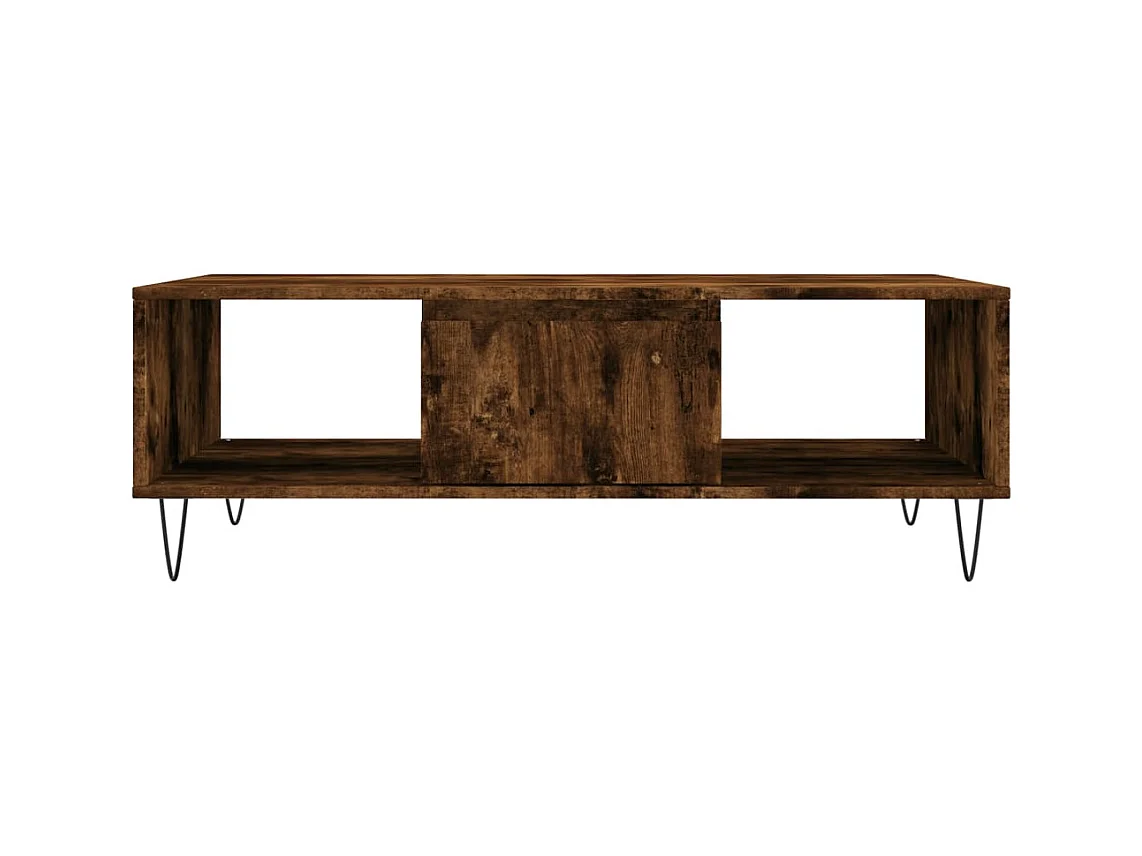 Mesa de centro | Mesa auxiliar madera de ingeniería marrón roble 40x40x55 cm SHL3003