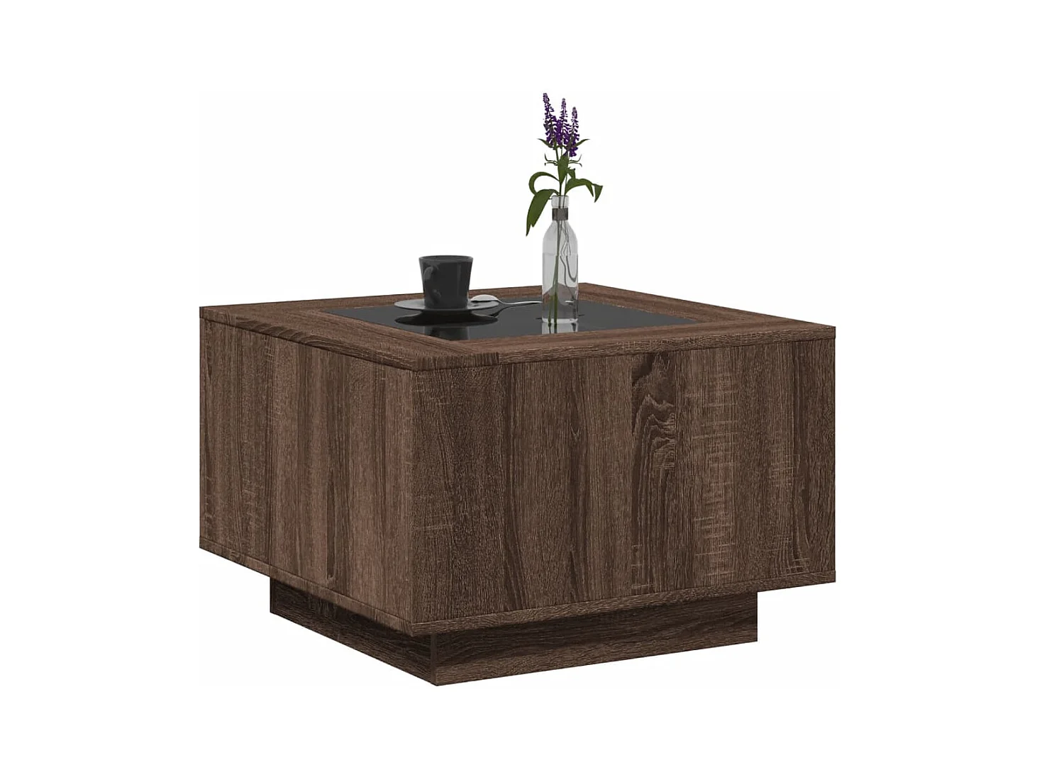 Mesa de centro-Mesa auxiliar madera contrachapada roble Sonoma 80x50x36 cm SHL322848
