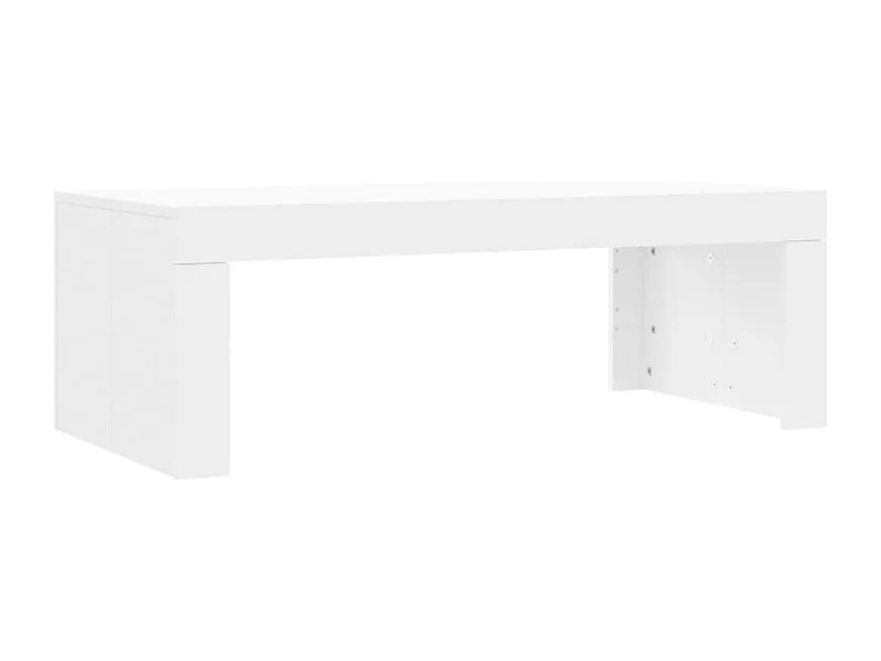 Table basse salon-Table d'appoint blanc 102x50x36 cm bois d'ingénierie SHL34717