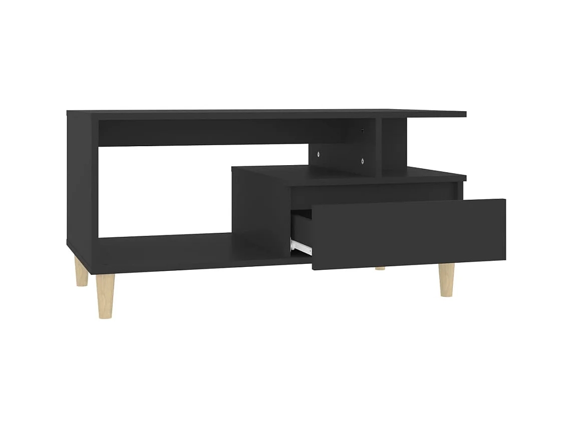 Mesa de centro | Mesa auxiliar madera contrachapada roble marrón 100x50x45 cm SHL1750