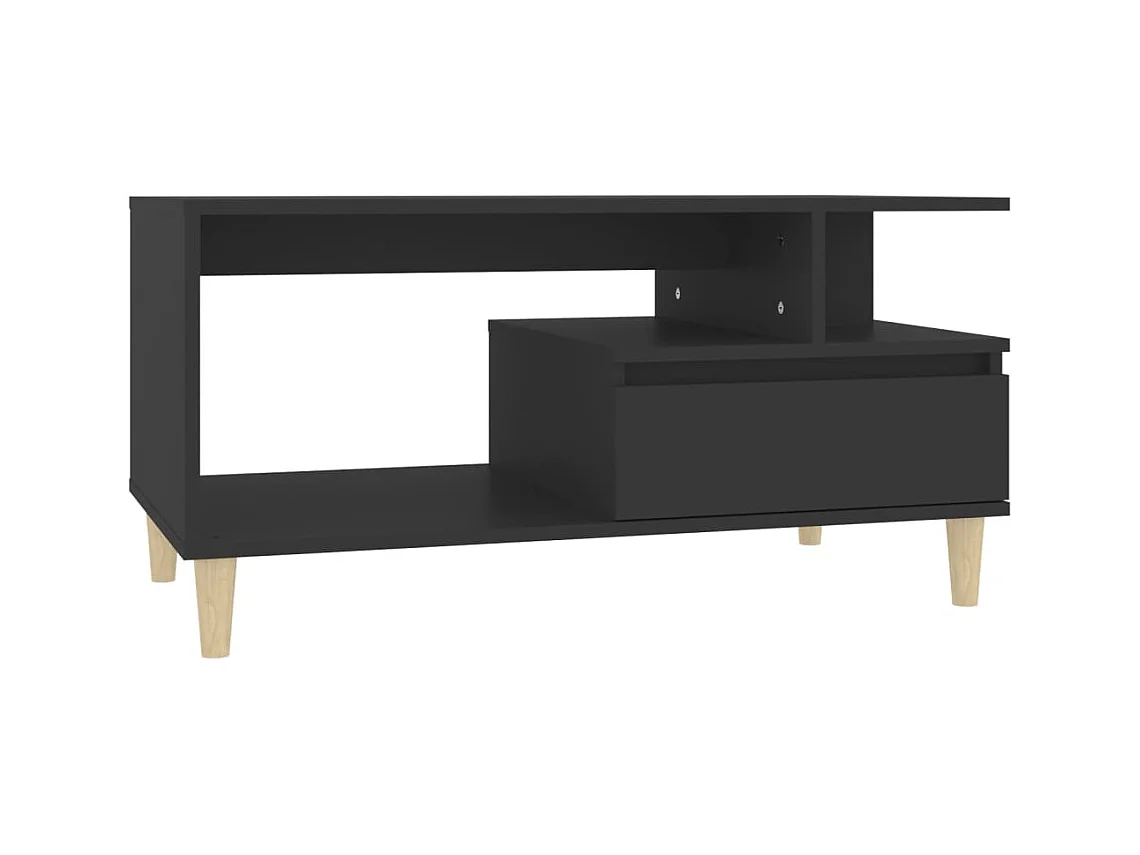 Table basse salon-Table d'appoint Noir 90x49x45 cm Bois d'ingénierie SHL59522
