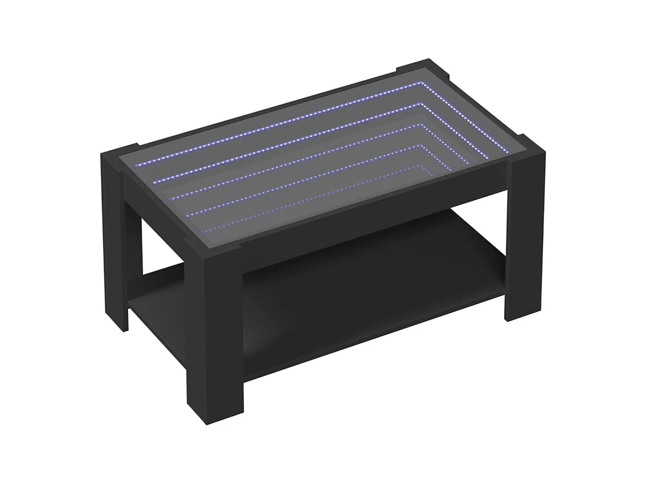 Mesa de centro-Mesa auxiliar madera contrachapada roble ahumado 105x55x32 cm SHL360936