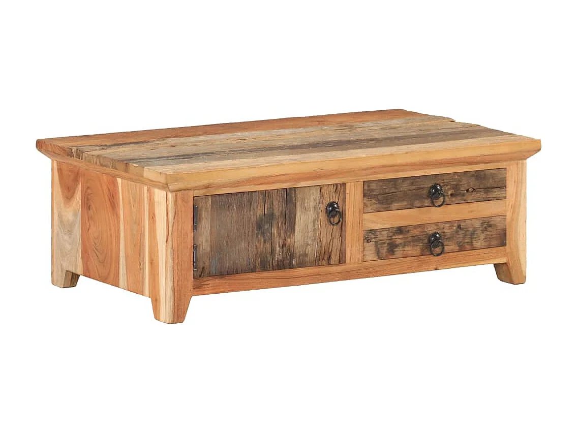 Couchtisch-Beistelltisch-Sofatisch 90x50x31 cm Recyceltes Massivholz SHL25703