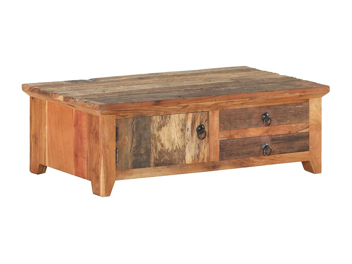 Couchtisch-Beistelltisch-Sofatisch 90x50x31 cm Recyceltes Massivholz SHL25703