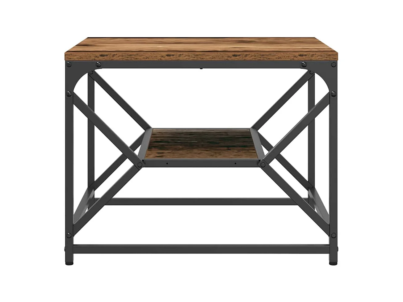 Mesa de centro | Mesa de apoio | Mesa de café Madeira antiga 51x50x40 cm