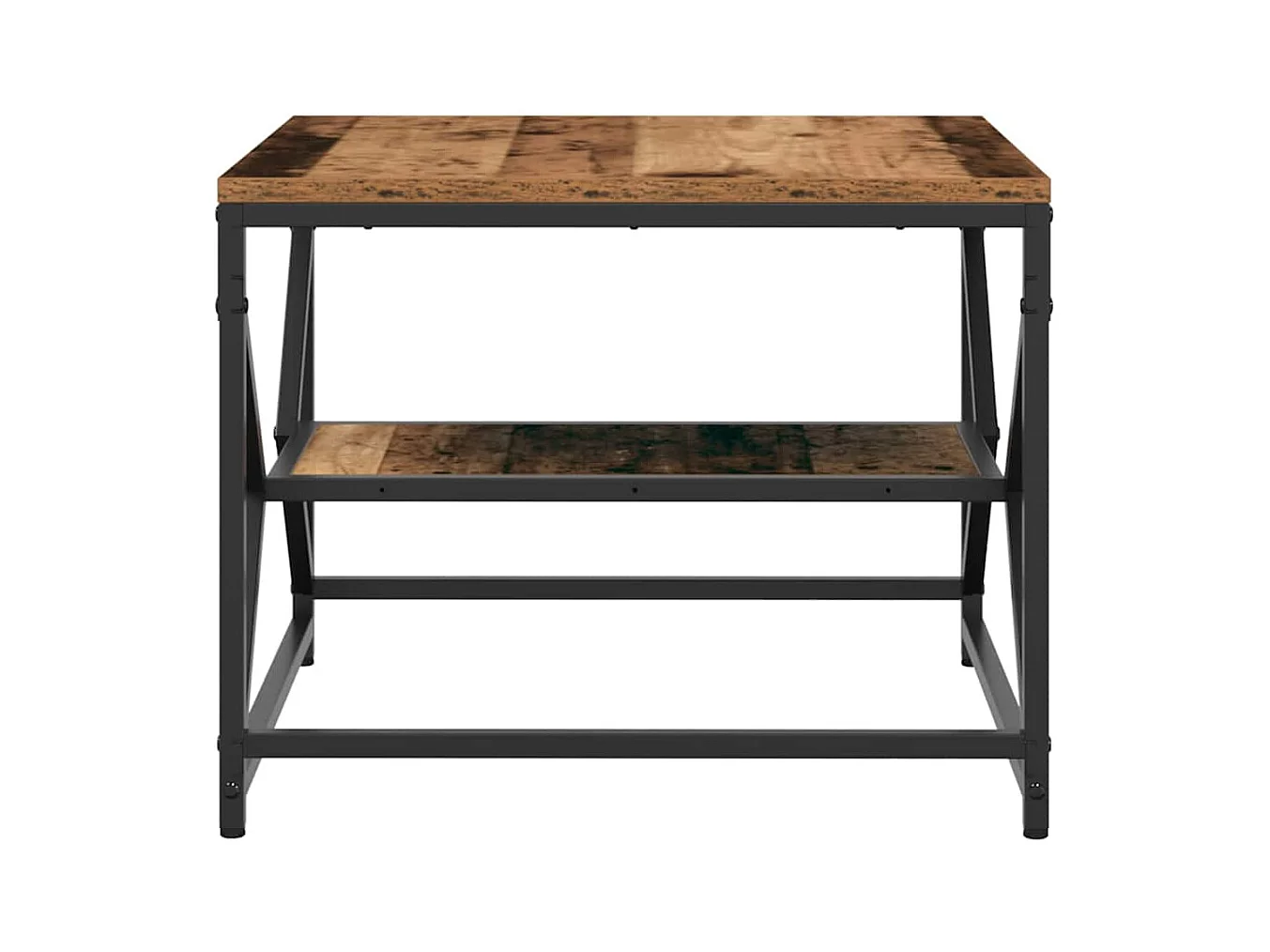 Mesa de centro | Mesa de apoio | Mesa de café Madeira antiga 51x50x40 cm