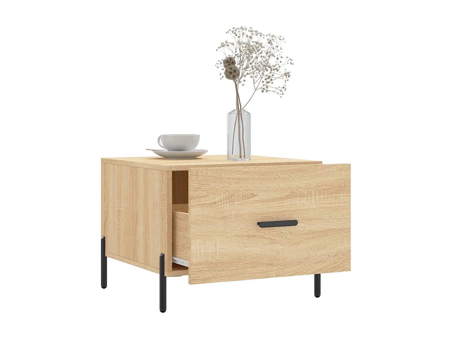 Mesa de centro | Mesa auxiliar madera de ingeniería roble marrón 90x49x40 cm SHL1577