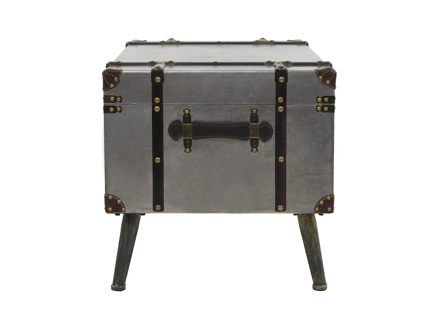 Table basse salon-Table d'appoint MDF et aluminium 102x51x47,5 cm SHL80526