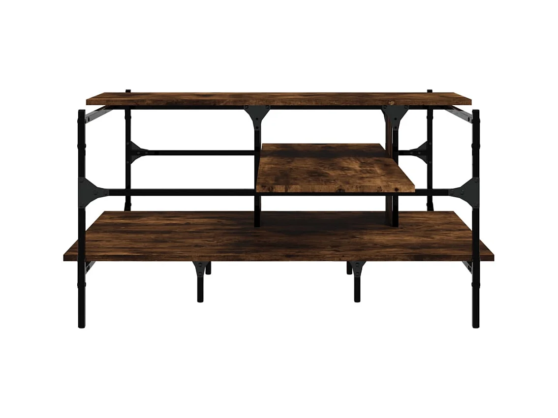 Mesa de centro-Mesa auxiliar de madera maciza mango 80x54x40 cm SHL2900