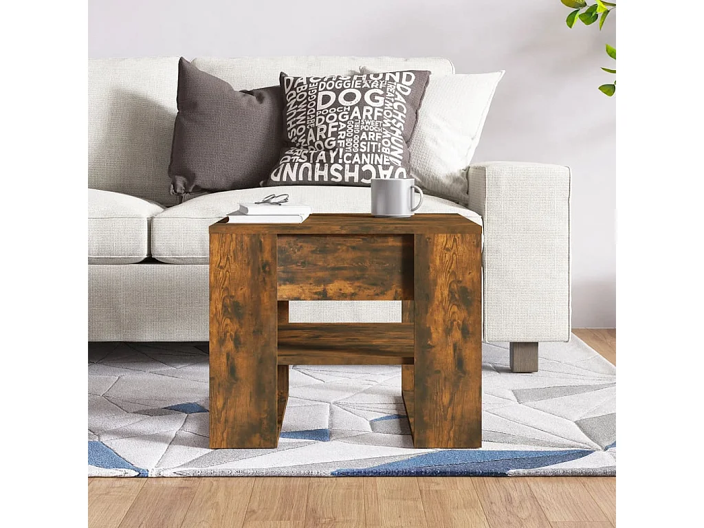 Mesa de centro | Mesa auxiliar madera contrachapada negro 100x50,5x45 cm SHL4041