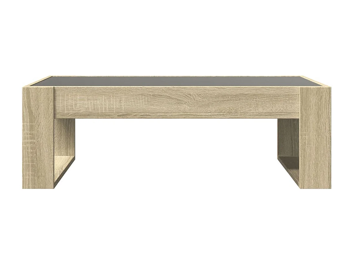 Mesa de centro-Mesa auxiliar madera de ingeniería gris Sonoma 102x50x36 cm SHL3541