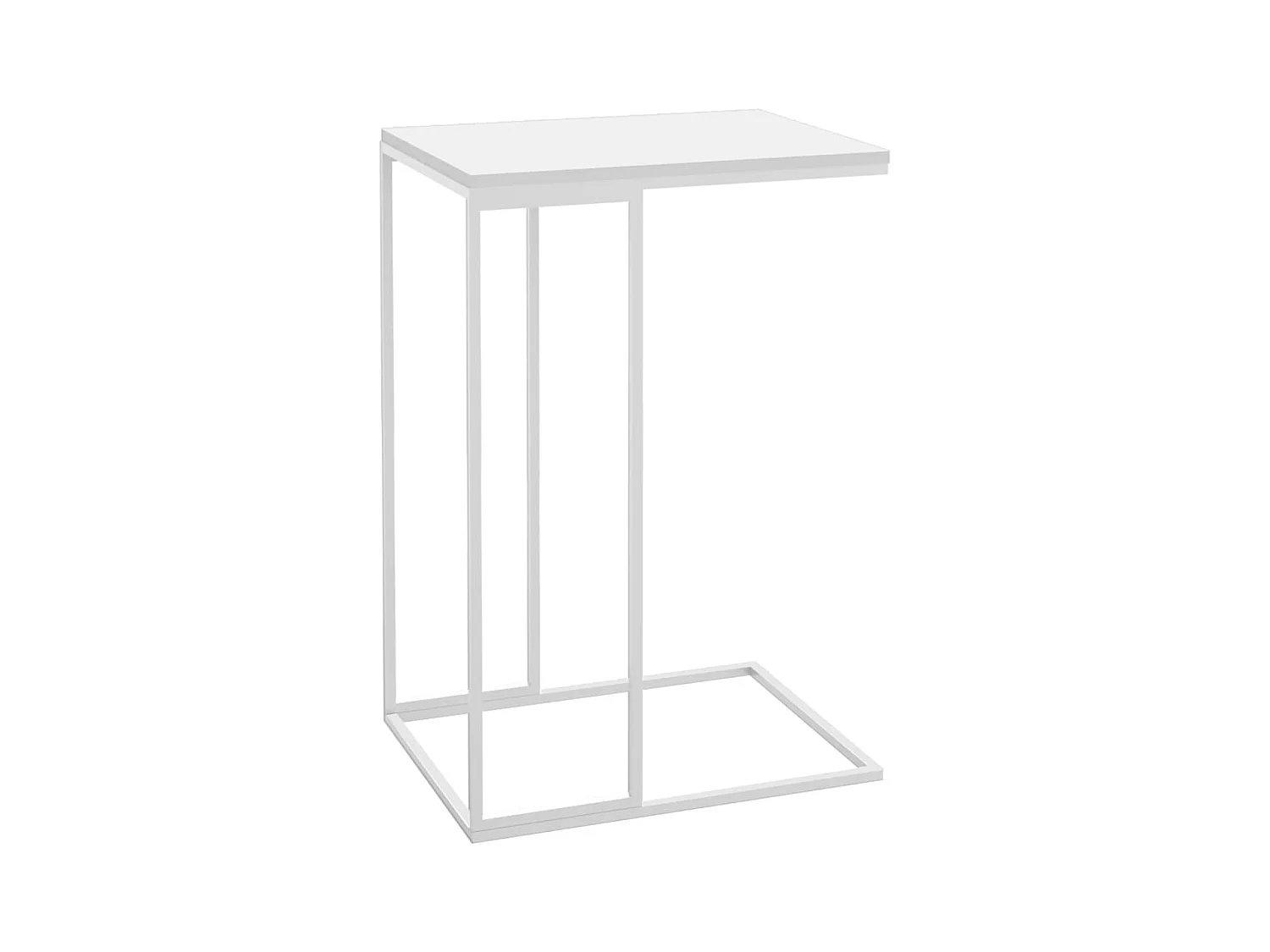 Table basse salon-Table d'appoint Blanc 40x30x59 cm Bois d'ingénierie SHL46841