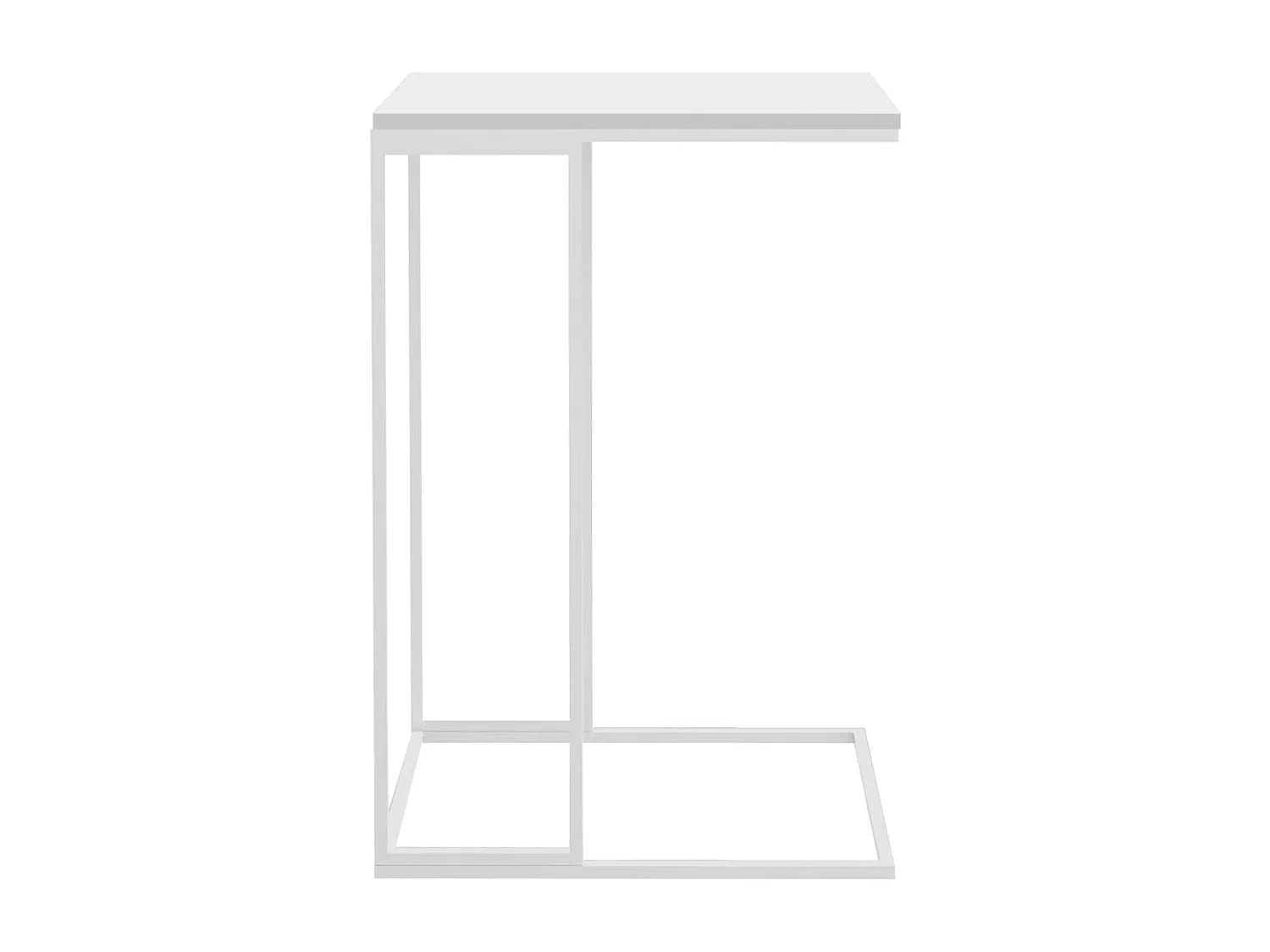 Couchtisch-Beistelltische-Sofatisch Weiß 40x30x59 cm Holzwerkstoff SHL10744