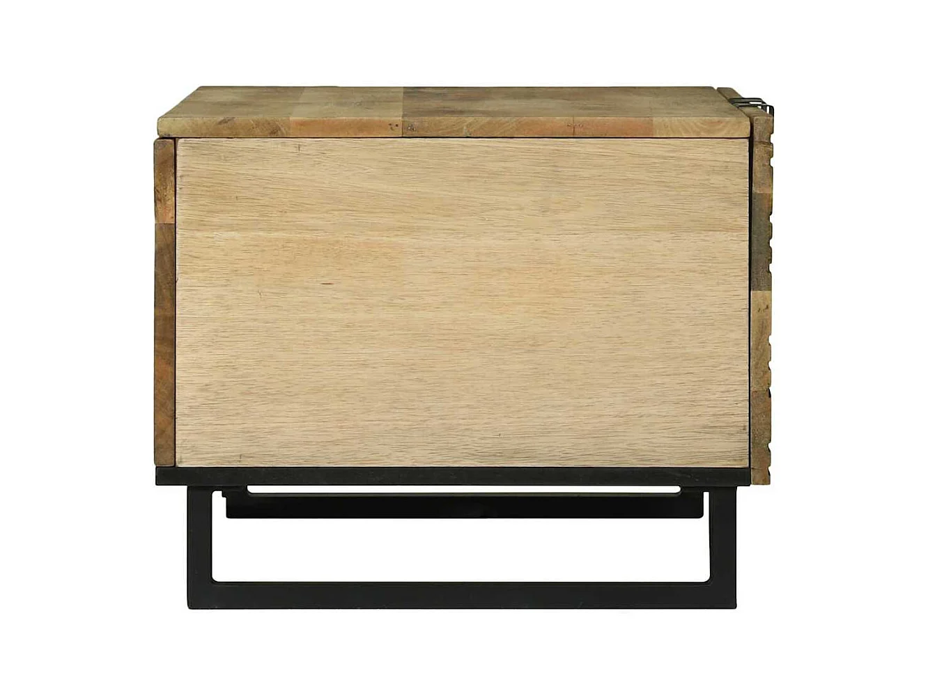 Mesa de centro | Mesa de apoio | Mesa de café Marrom e Preto 80x50x40 cm