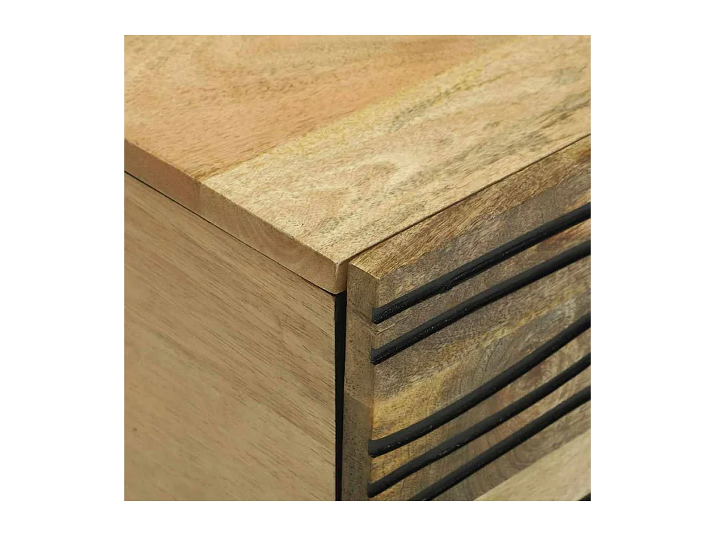 Mesa de centro | Mesa de apoio | Mesa de café Marrom e Preto 80x50x40 cm