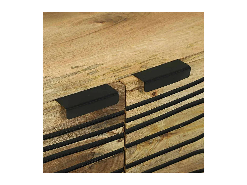 Mesa de centro | Mesa de apoio | Mesa de café Marrom e Preto 80x50x40 cm