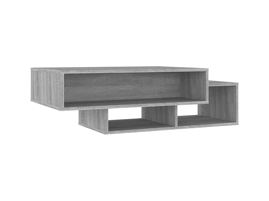 Mesa de centro | Mesa auxiliar madera contrachapada gris Sonoma 90x50x36,5 cm SHL3118