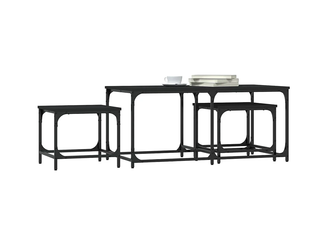 Mesa de centro-Mesa auxiliar con ruedas madera maciza de mango 100x55x26 cm SHL49667