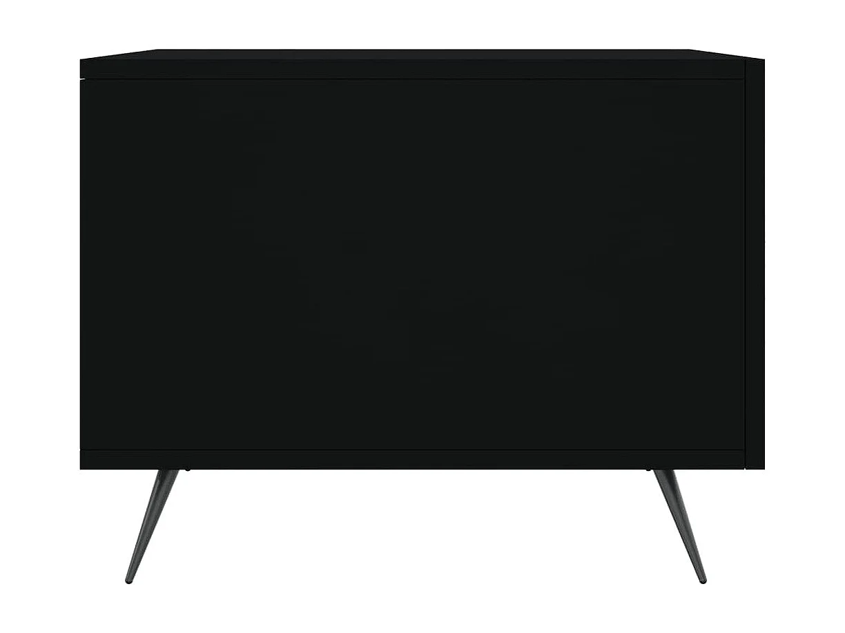 Tables basses salon-Tables d'appoint 2 pcs noir 50x50x40 cm bois d'ingénierie SHL80954