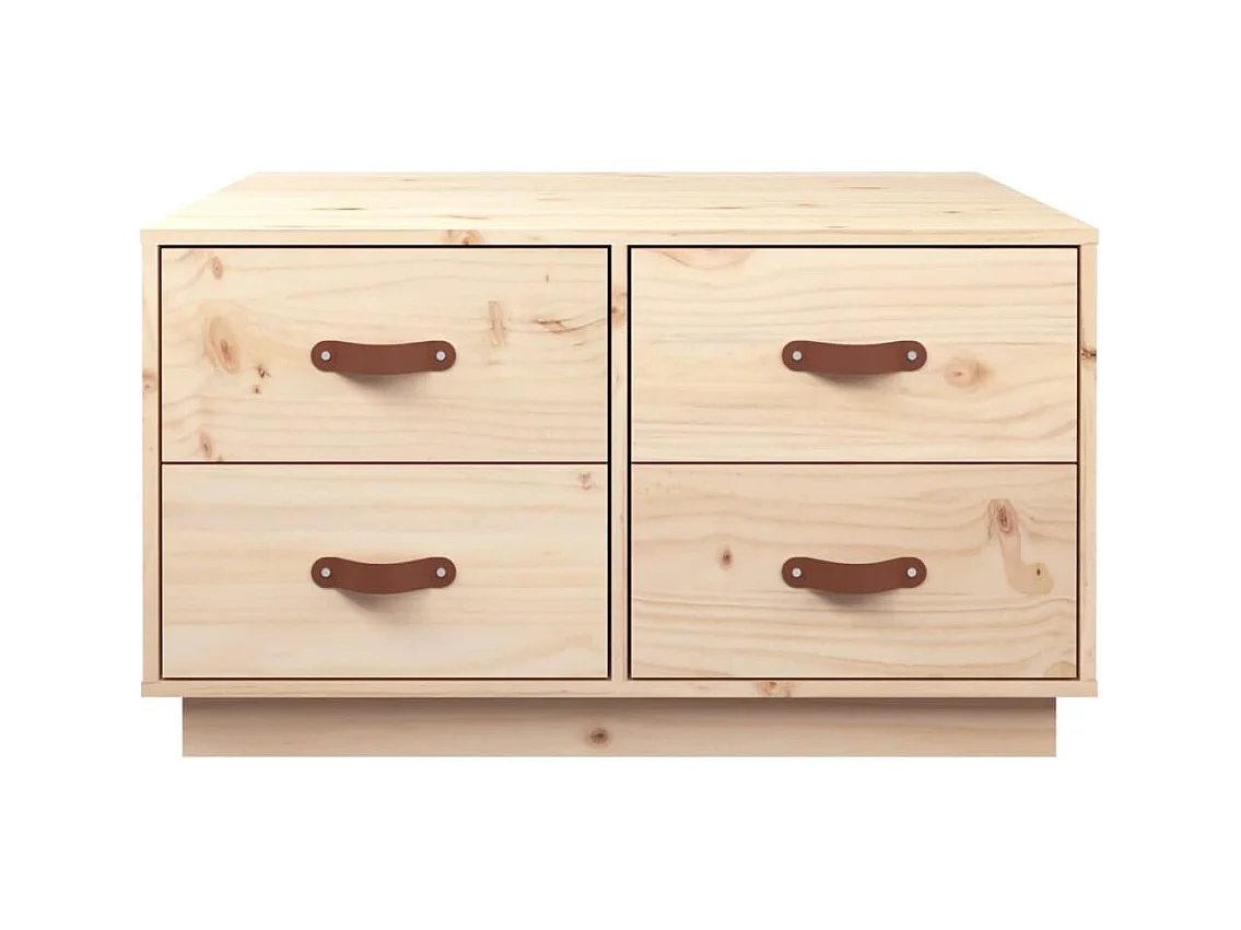 Mesa de centro | Mesa de apoio | Mesa de café 80x80x45 cm madeira de pinho maciça